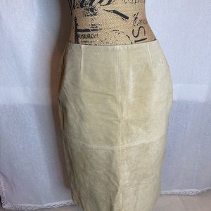 Leather/Velvet Skirt